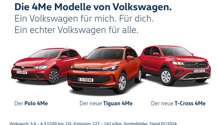 Die 4Me Modelle von Volkswagen